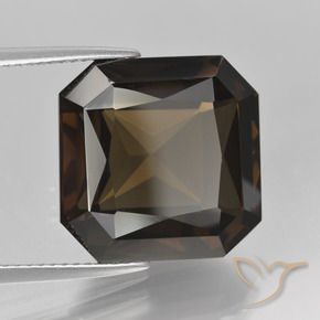 cuarzo ahumado Marrón natural de 13.94 ct, Corte Octágono / Esmeralda, VVS