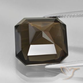 cuarzo ahumado Marrón natural de 13.94 ct, Corte Octágono / Esmeralda, VVS
