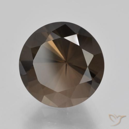 cuarzo ahumado Marrón natural de 5.58 ct, Redondo, VVS