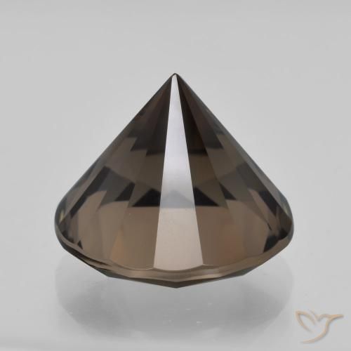cuarzo ahumado Marrón natural de 5.58 ct, Redondo, VVS