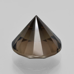 Cuarzo ahumado marrón natural de 5,77 ct, corte redondo, VVS