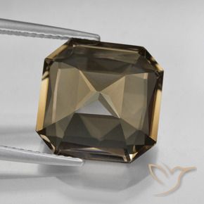 cuarzo ahumado Marrón sombra natural de 8.22 ct, Corte Octágono / Esmeralda, VVS