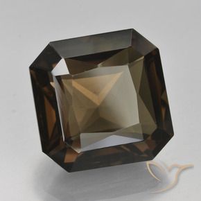 cuarzo ahumado Marrón sombra natural de 9.11 ct, Corte Octágono / Esmeralda, VVS