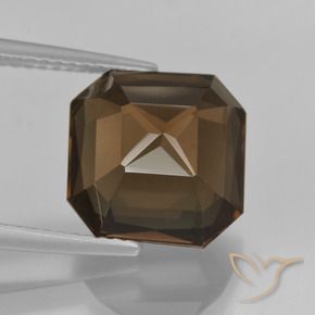 cuarzo ahumado Marrón sombra natural de 6.35 ct, Corte Octágono / Esmeralda, VVS