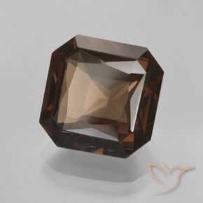 cuarzo ahumado Marrón sombra natural de 6.55 ct, Corte Octágono / Esmeralda, VVS