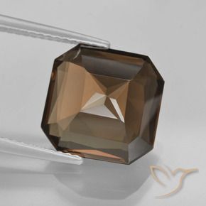 cuarzo ahumado Marrón sombra natural de 6.55 ct, Corte Octágono / Esmeralda, VVS