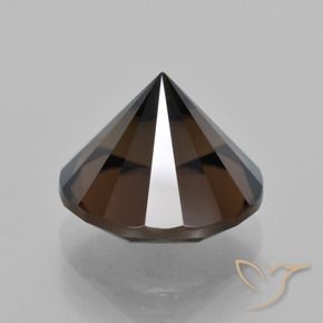 cuarzo ahumado Marrón rojizo natural de 6.99 ct, Redondo, VVS