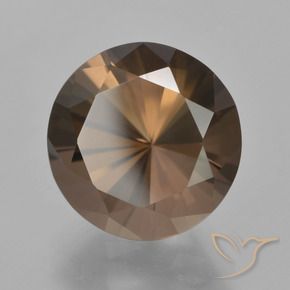 cuarzo ahumado Marrón medio natural de 7.57 ct, Redondo, VVS