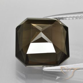 cuarzo ahumado Marrón sombra natural de 7.63 ct, Corte Octágono / Esmeralda, VVS-VS