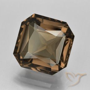 cuarzo ahumado Marrón cálido natural de 7.87 ct, Corte Octágono / Esmeralda, VVS