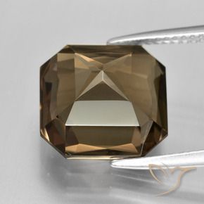 cuarzo ahumado Marrón cálido natural de 7.87 ct, Corte Octágono / Esmeralda, VVS