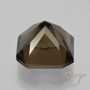cuarzo ahumado Marrón oscuro natural de 8.90 ct, Corte Octágono / Esmeralda, VVS