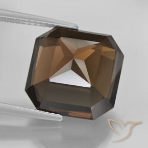 cuarzo ahumado Marrón natural de 11.09 ct, Corte Octágono / Esmeralda, VVS