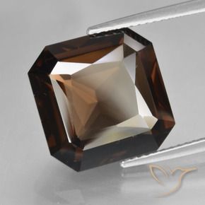 cuarzo ahumado Marrón nogal natural de 10.05 ct, Corte Octágono / Esmeralda, VVS