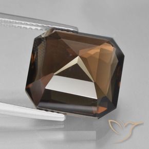 cuarzo ahumado Marrón nogal natural de 10.05 ct, Corte Octágono / Esmeralda, VVS