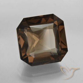cuarzo ahumado Marrón nogal natural de 10.54 ct, Corte Octágono / Esmeralda, VVS