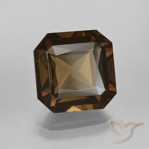 cuarzo ahumado Marrón oscuro natural de 6.62 ct, Corte Octágono / Esmeralda, VVS-VS