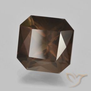 cuarzo ahumado Marrón medio natural de 7.50 ct, Corte Octágono / Esmeralda, VS