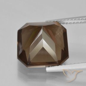 cuarzo ahumado Marrón medio natural de 7.50 ct, Corte Octágono / Esmeralda, VS