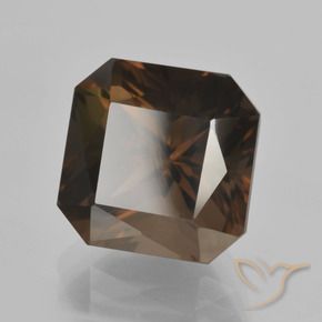 cuarzo ahumado Azul oscuro natural de 8.07 ct, Corte Octágono / Esmeralda, VVS