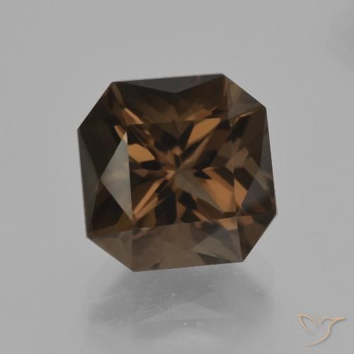 5.46ct Natural Marrón sombra cuarzo ahumado, corte esmeralda, VVS-VS