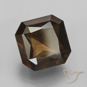 cuarzo ahumado Marrón sombra natural de 12.25 ct, Corte Octágono / Esmeralda, VVS