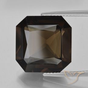 cuarzo ahumado Marrón sombra natural de 13.20 ct, Corte Octágono / Esmeralda, VVS