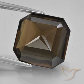 cuarzo ahumado Marrón sombra natural de 13.20 ct, Corte Octágono / Esmeralda, VVS