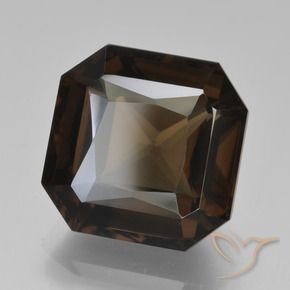 cuarzo ahumado Azul oscuro natural de 7.81 ct, Corte Octágono / Esmeralda, VVS