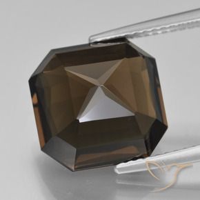 cuarzo ahumado Azul oscuro natural de 7.81 ct, Corte Octágono / Esmeralda, VVS