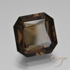 cuarzo ahumado Marrón sombra natural de 8.61 ct, Corte Octágono / Esmeralda, VVS