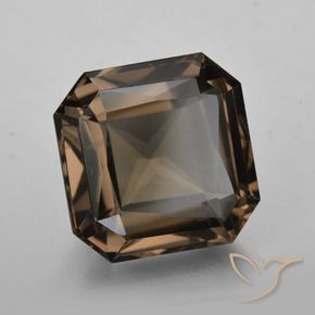 cuarzo ahumado Marrón chocolate natural de 9.83 ct, Corte Octágono / Esmeralda, VVS-VS