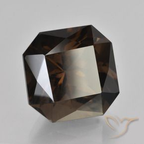 cuarzo ahumado Marrón sombra natural de 9.24 ct, Corte Octágono / Esmeralda, VVS