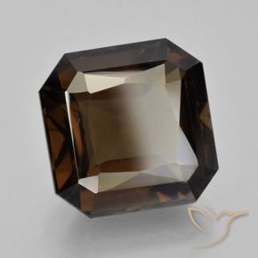 cuarzo ahumado Azul oscuro natural de 9.19 ct, Corte Octágono / Esmeralda, VVS-VS