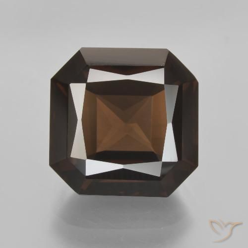 9.17ct Natural Marrón cuarzo ahumado, corte esmeralda, VVS-VS