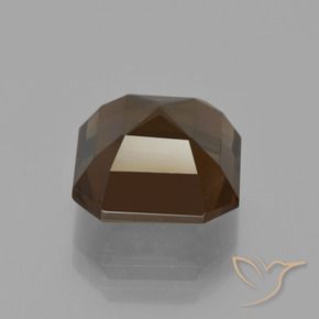 cuarzo ahumado Marrón nogal natural de 5.10 ct, Corte Octágono / Esmeralda, VS