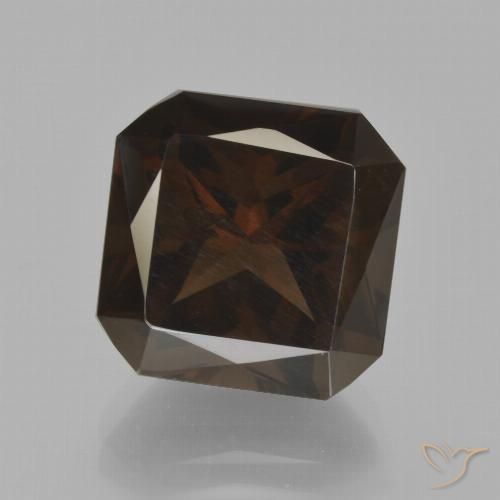 8.80ct Natural Marrón medio cuarzo ahumado, corte esmeralda, VS