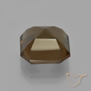 cuarzo ahumado Marrón oscuro medio natural de 7.15 ct, Corte Octágono / Esmeralda, VVS-VS