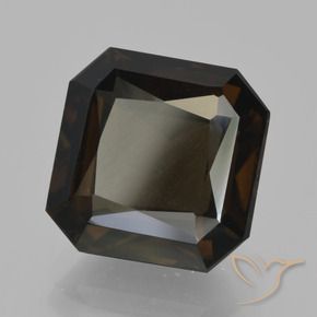 cuarzo ahumado Marrón chocolate natural de 6.26 ct, Corte Octágono / Esmeralda, VS