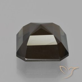 cuarzo ahumado Marrón oscuro natural de 10.74 ct, Corte Octágono / Esmeralda, VVS-VS