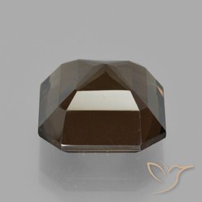 cuarzo ahumado Marrón oscuro natural de 10.26 ct, Corte Octágono / Esmeralda, VS