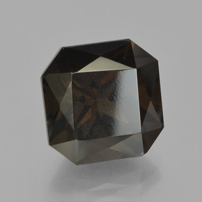 Cuarzo Ahumado Marrón natural de 8.94 ct, corte esmeralda, VVS-VS