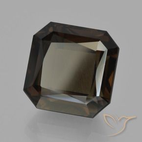 cuarzo ahumado Azul oscuro natural de 9.35 ct, Corte Octágono / Esmeralda, VVS-VS