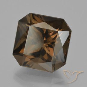 cuarzo ahumado Marrón natural de 10.48 ct, Corte Octágono / Esmeralda, VVS-VS