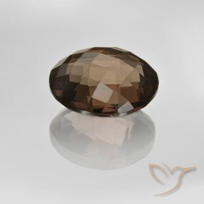 cuarzo ahumado Marrón sombra natural de 8.12 ct, Redondo, VVS