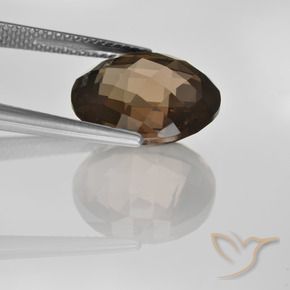 cuarzo ahumado Marrón sombra natural de 8.12 ct, Redondo, VVS
