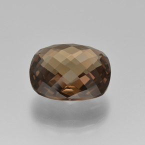 Cuarzo Ahumado Marrón sombra natural de 13.13 ct, Corte Cojín, VVS