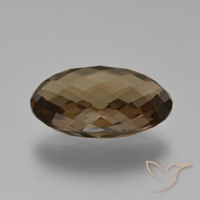 cuarzo ahumado Marrón sombra natural de 14.03 ct, Ovalada, VVS