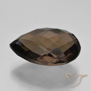 cuarzo ahumado Marrón natural de 8.17 ct, En forma de pera, VVS