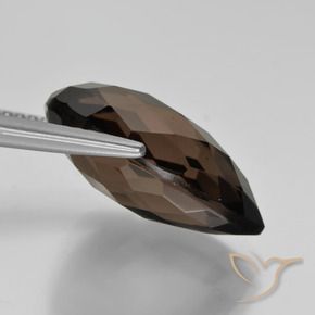 cuarzo ahumado Marrón natural de 8.17 ct, En forma de pera, VVS